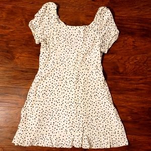 LOFT White Polka Dot Dress